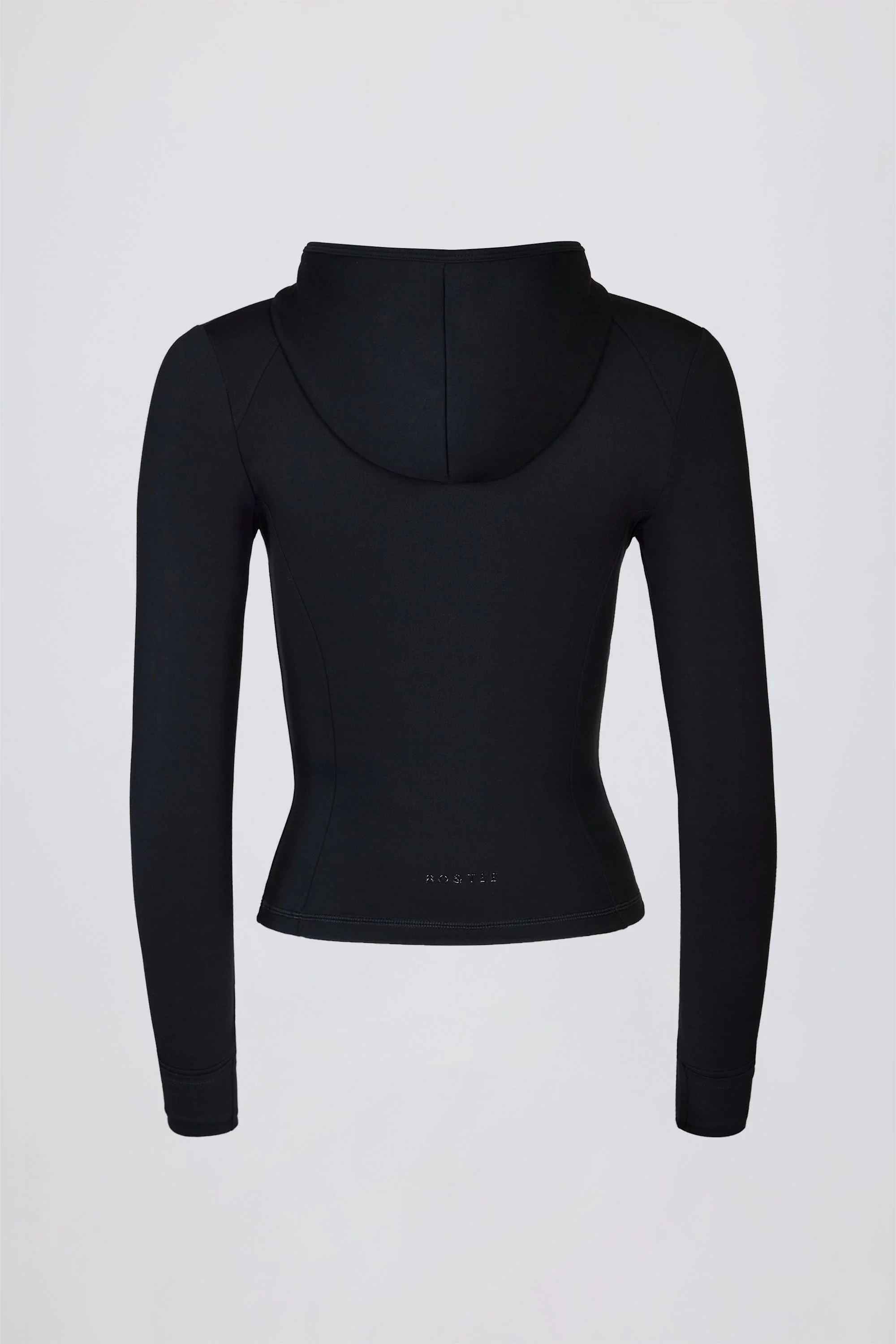 Soft Active Hooded Mid-Layer Jacket in Black - Image 4