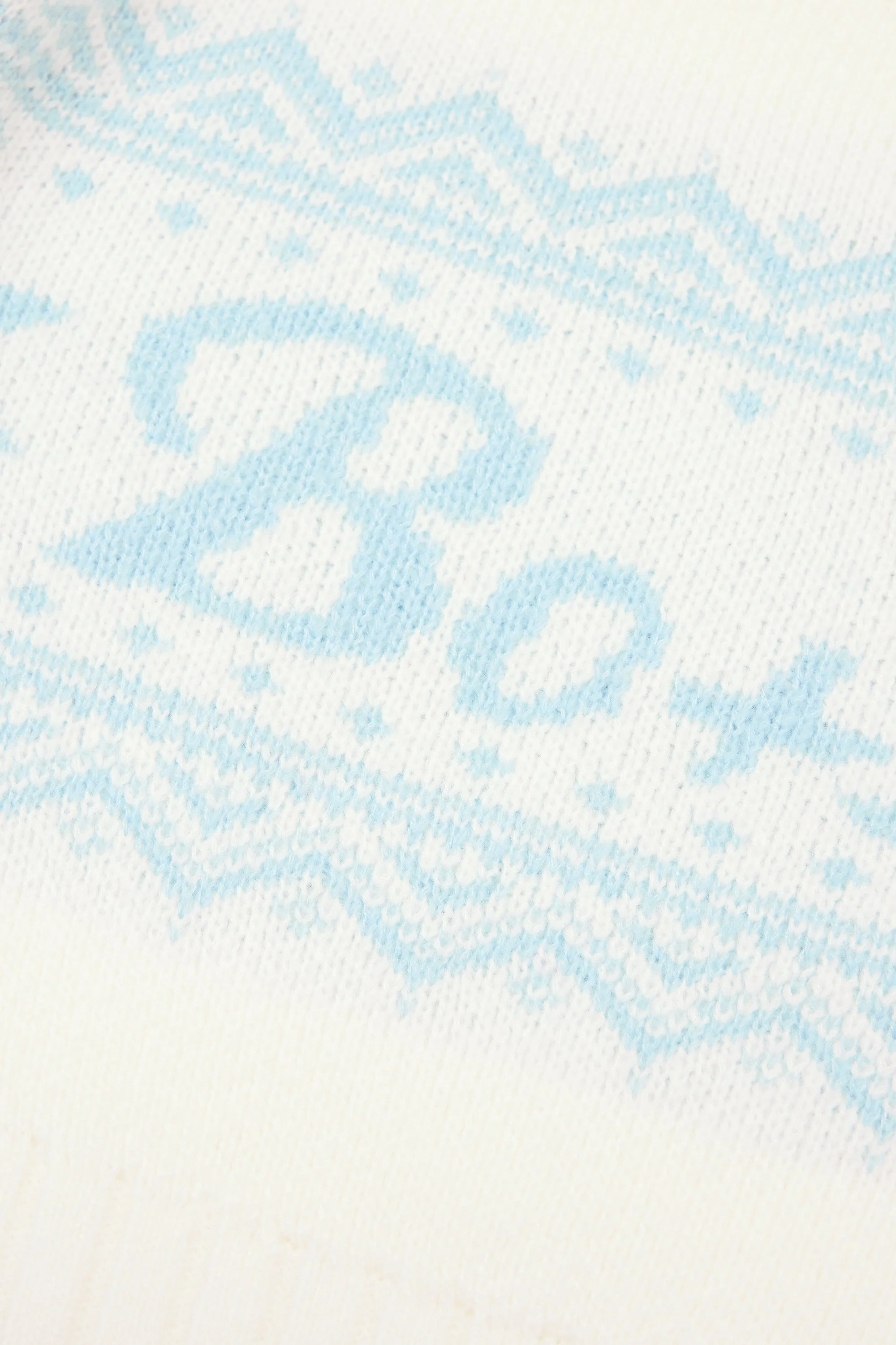 Jacquard-Knit Cropped Jumper in Ivory - Image 5