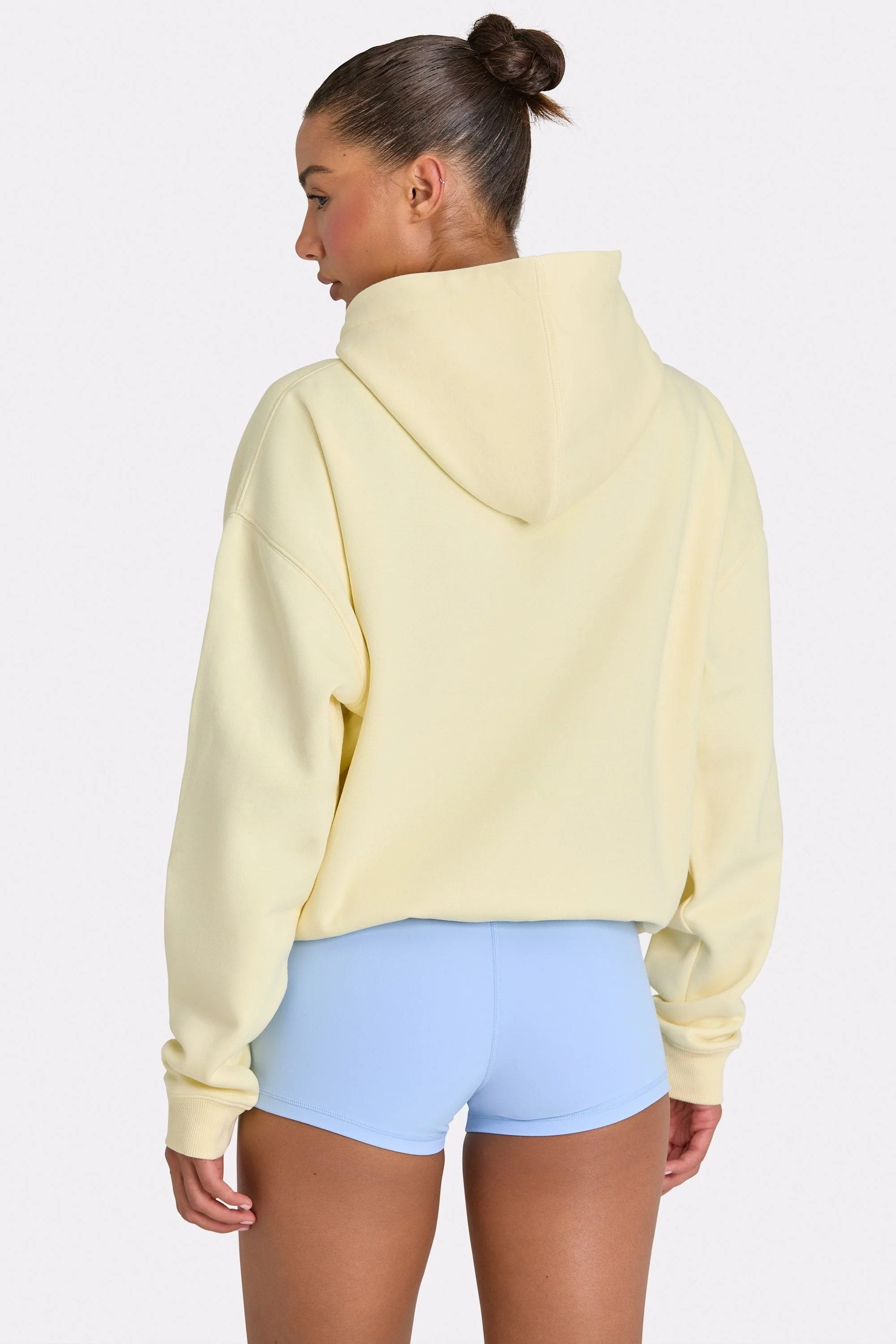Oversized Applique Hoodie in Lemon - Image 3