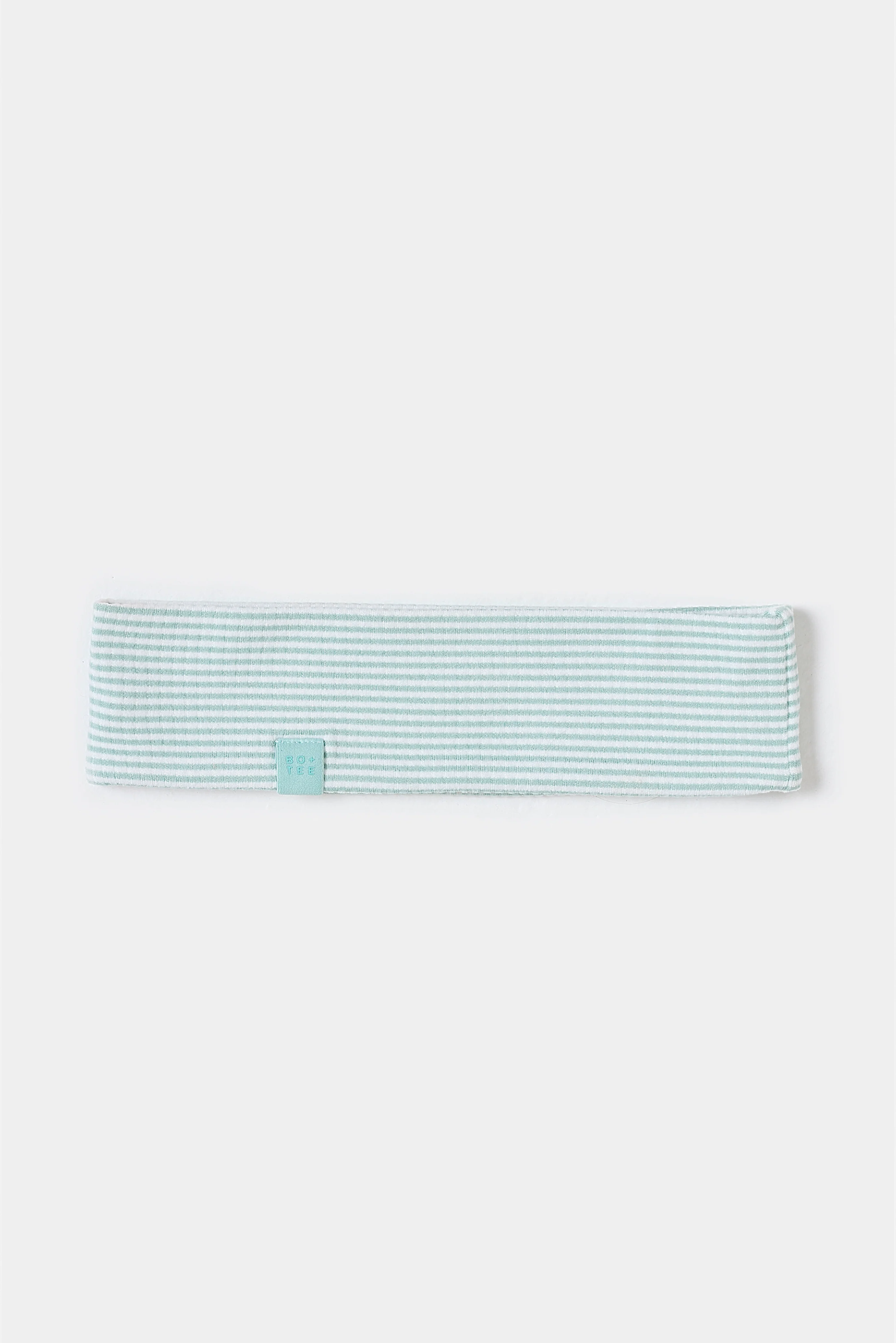 Ribbed Jersey Headband in Mint Stripe - Image 2