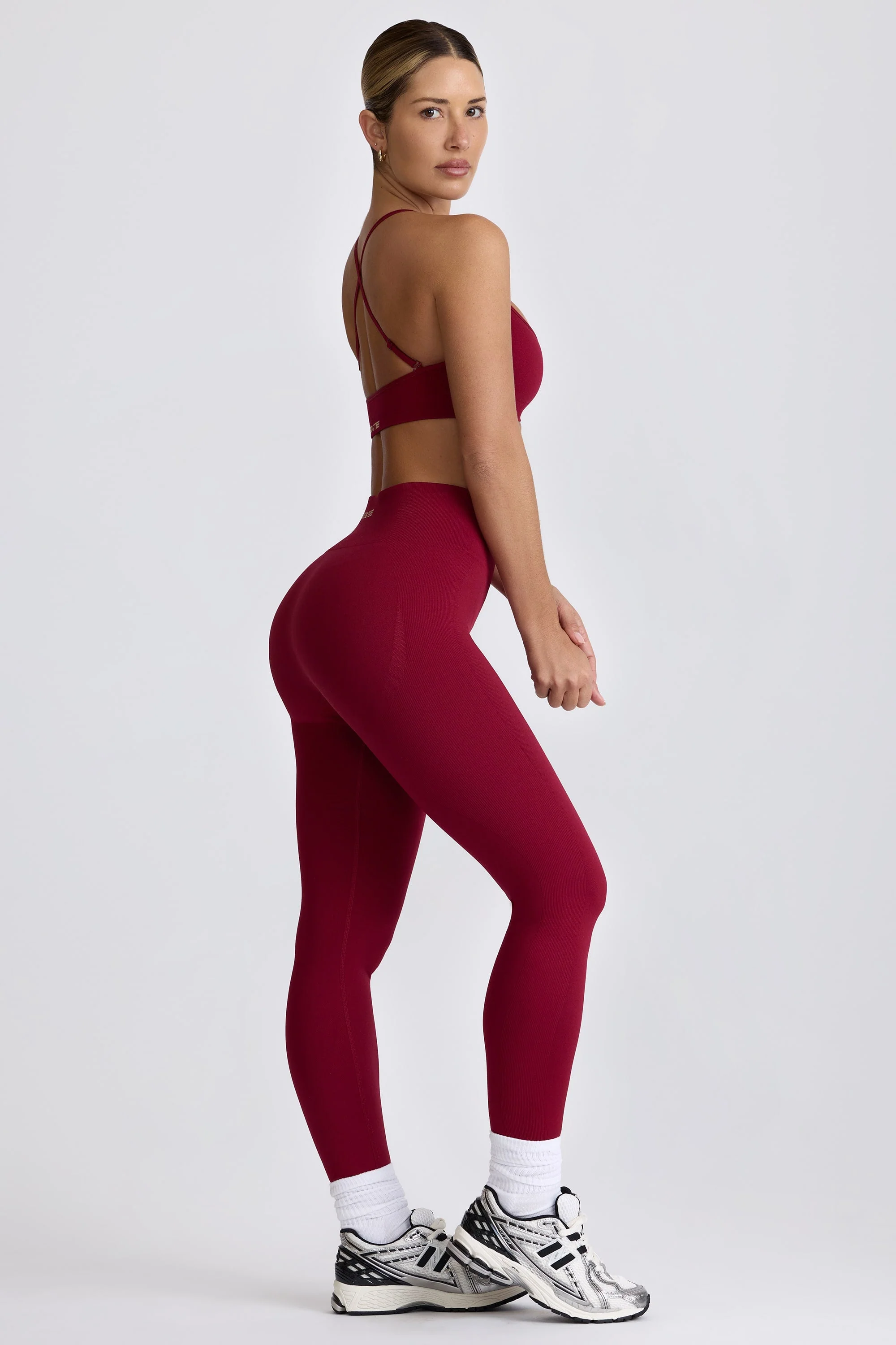 Super Sculpt Seamless Leggings in Cherry - Image 4