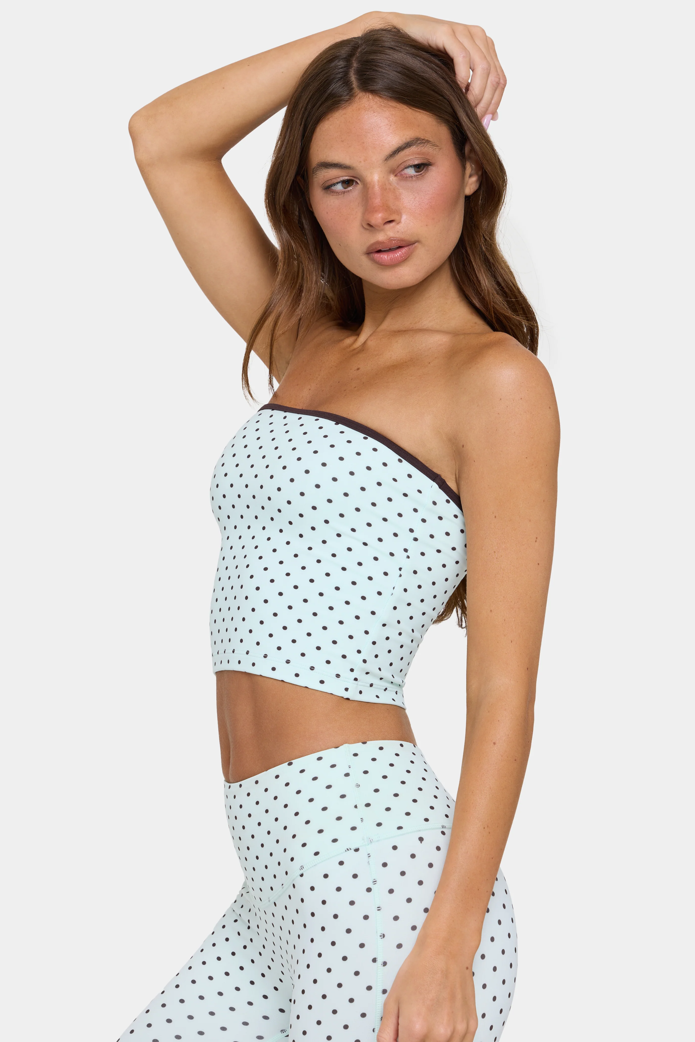 Soft Active Bandeau Top in Mint Chip - Image 4