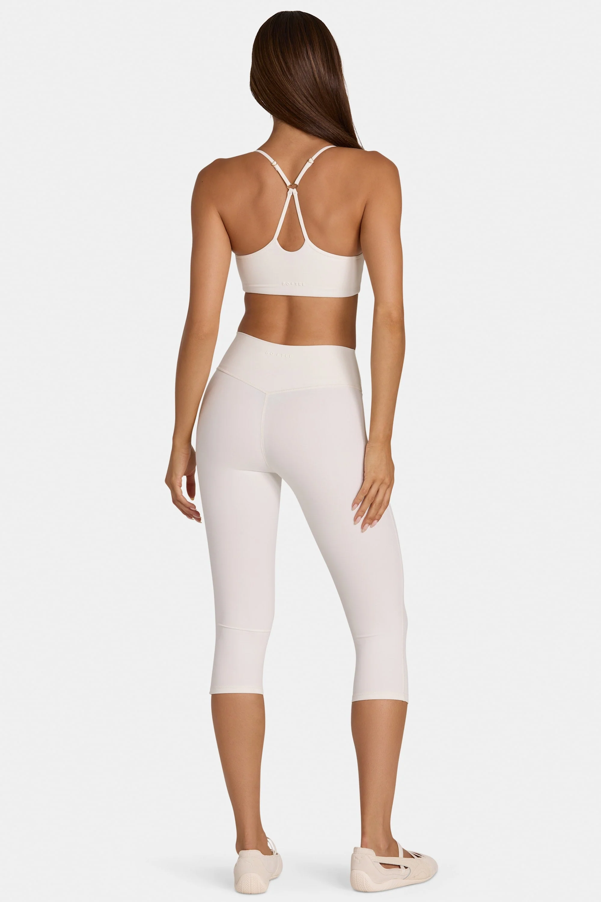 Soft Active Capri Leggings in Coconut - Image 2