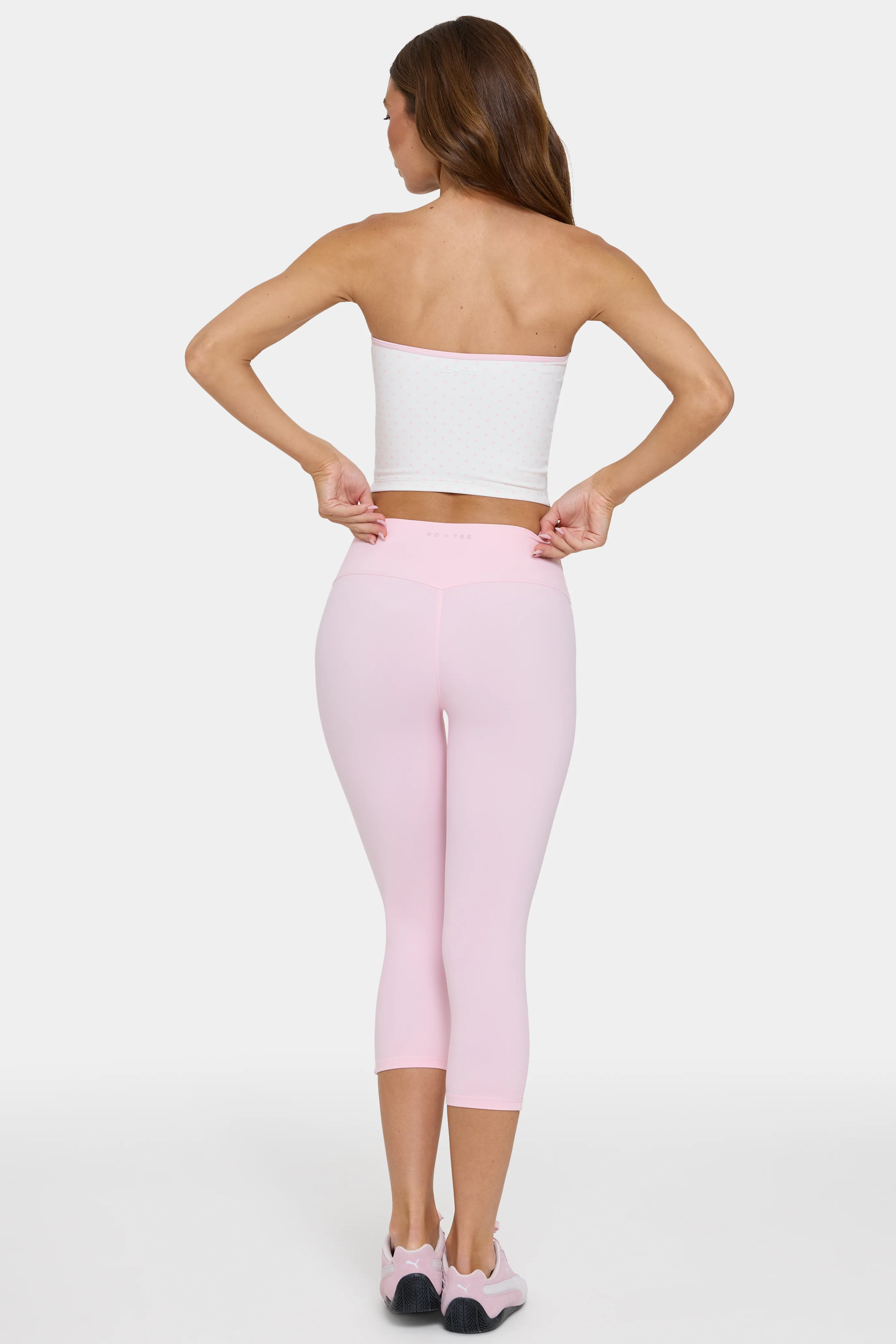 Soft Active Capri Leggings in Sorbet - Image 2
