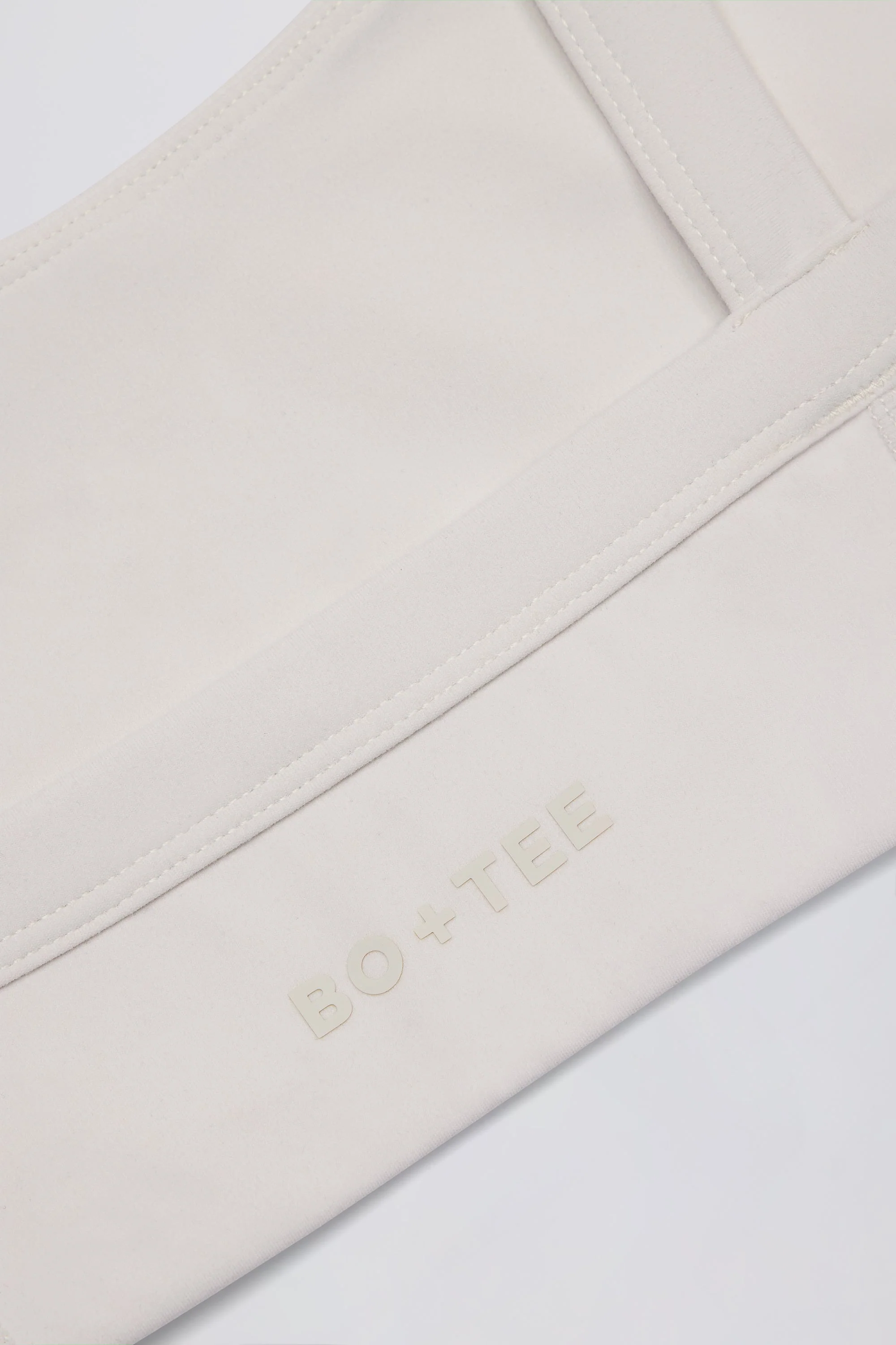 Soft Active Seam-Detail Sports Bra in Oat - Image 6