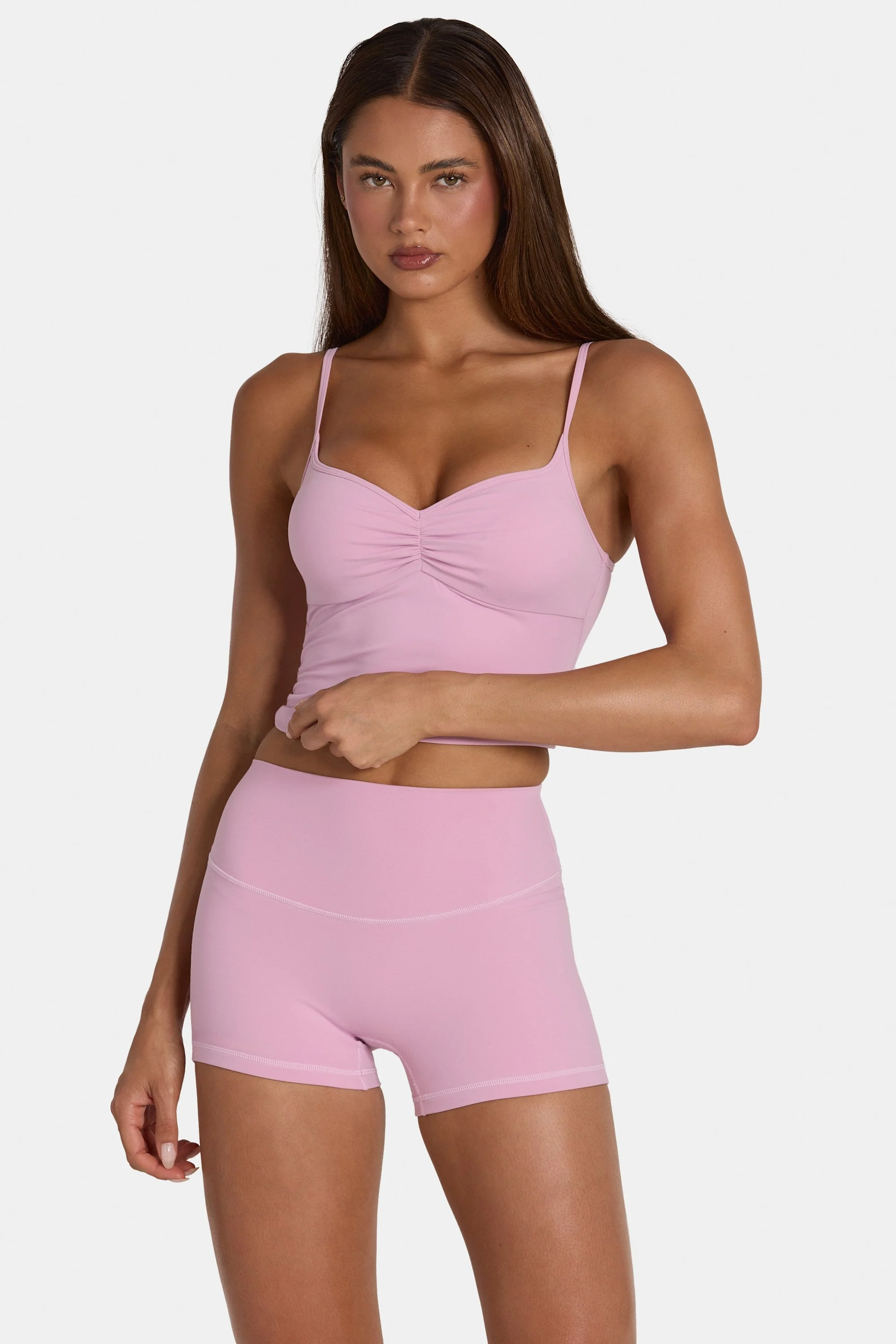 Soft Active Mini Shorts in Sweet Pink - Image 5