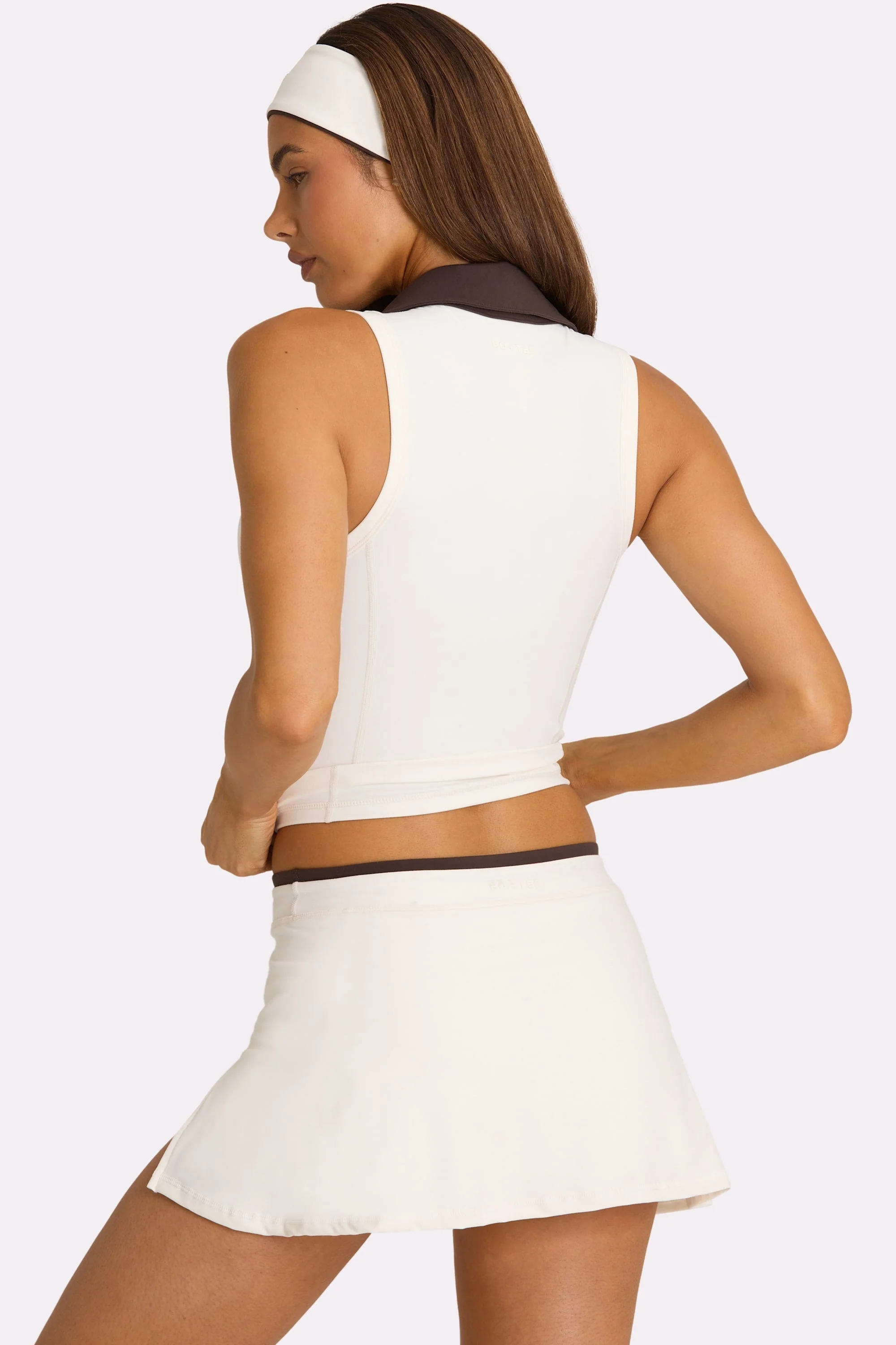 Soft Active Mini Skort in Coconut - Image 3