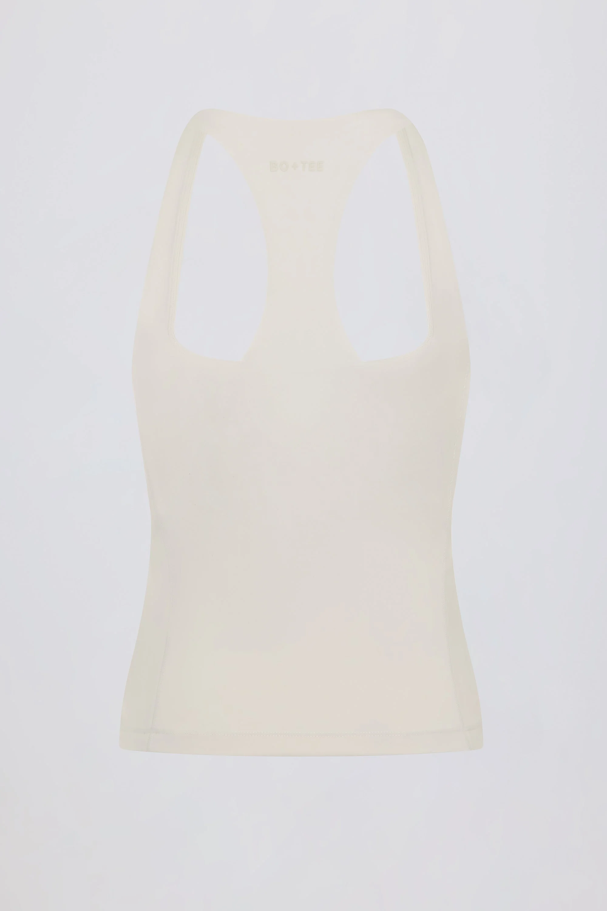 Soft Active Racerback Tank Top in Oat - Image 5