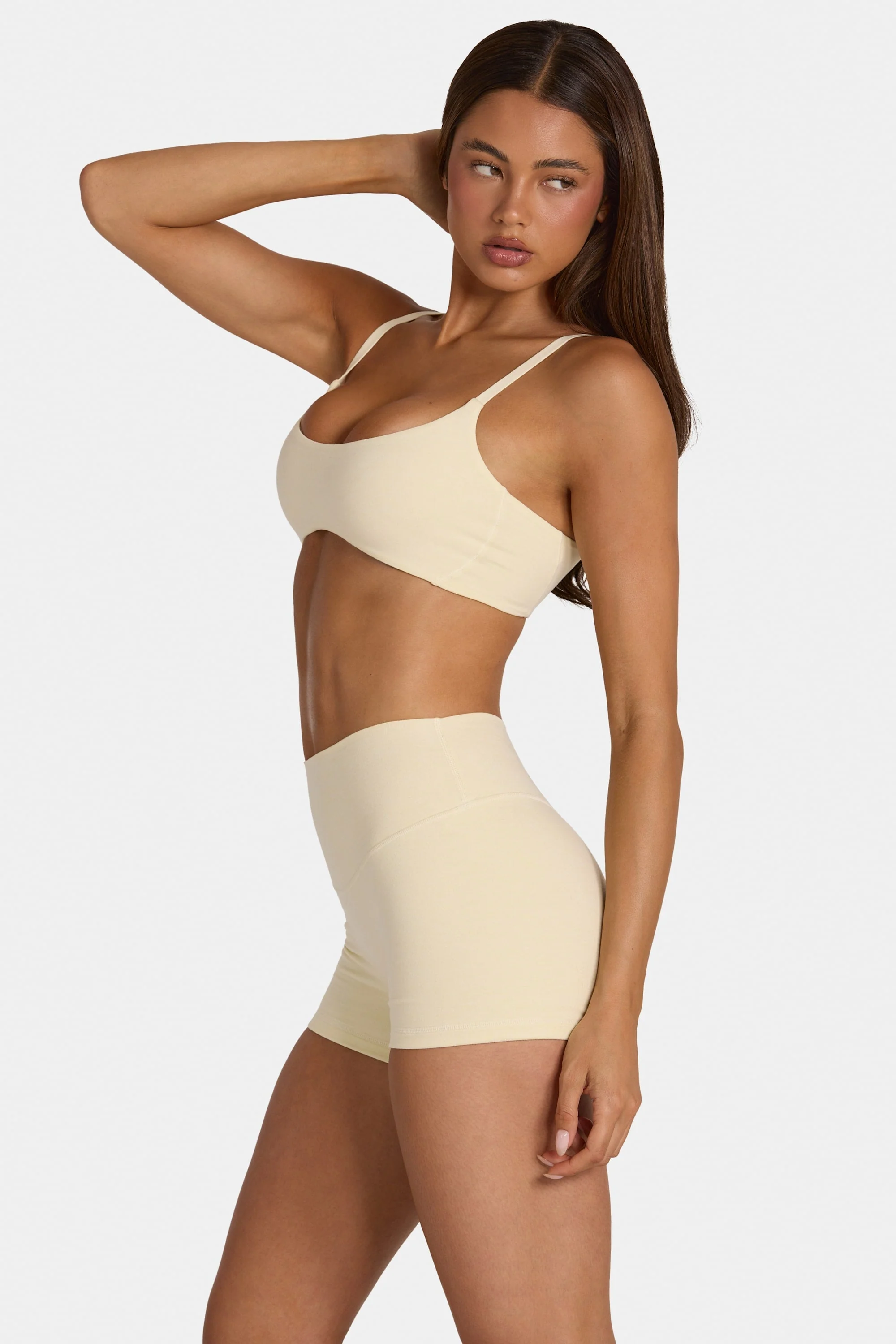 Soft Active Low-Impact Sports Bra in Lemon Marl - Image 3