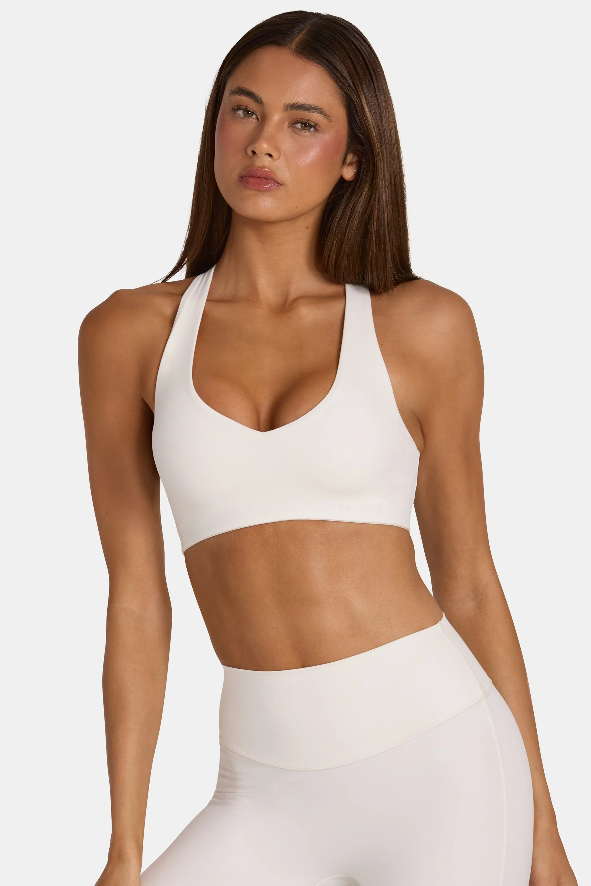 Soft Active Low-Impact Sports Bra in Coconut - Image 2
