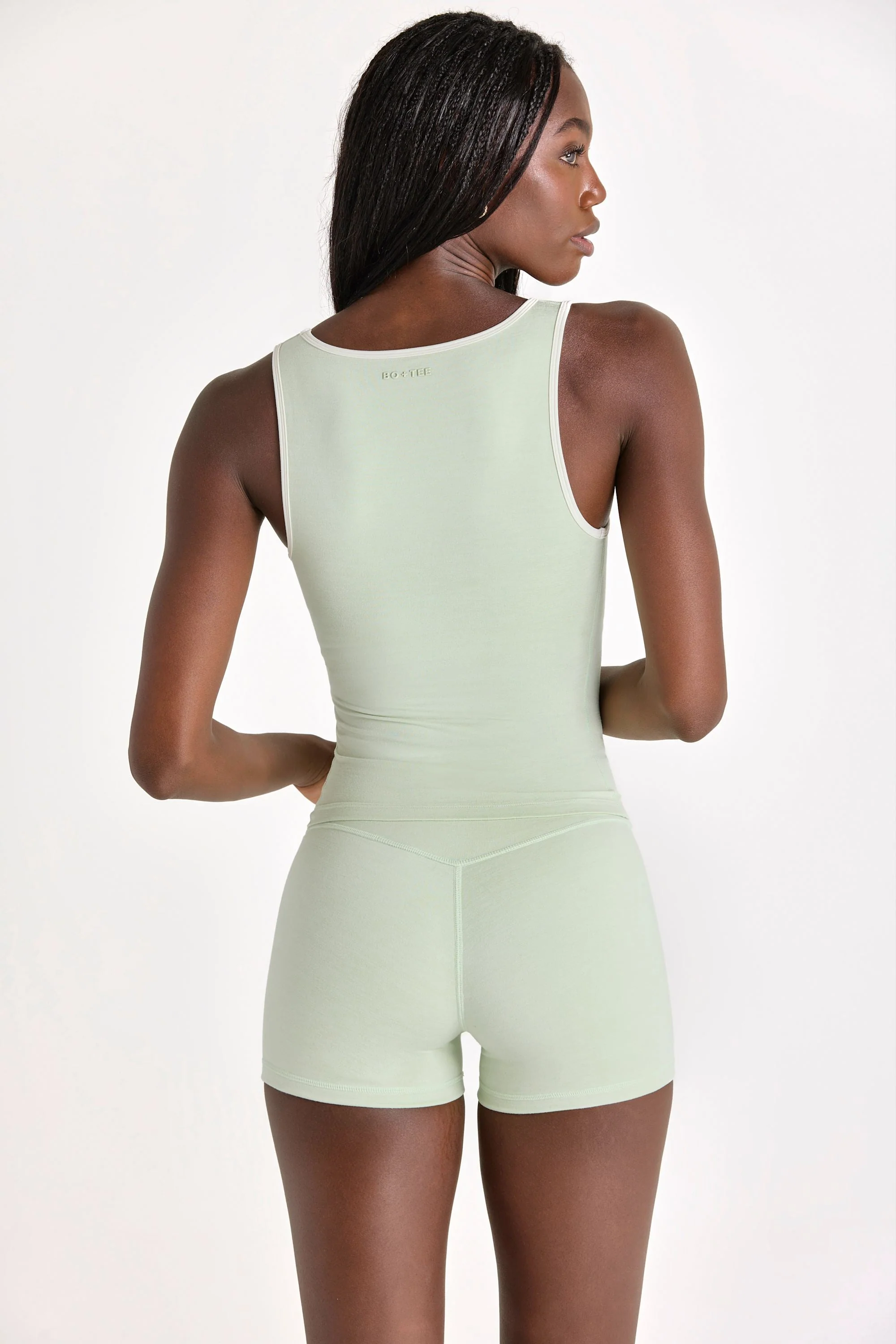 Soft Active Tank Top in Pistachio - Image 3